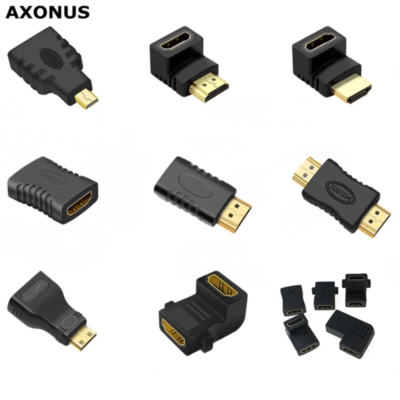 HD adapter Micro Mini HDMI-compatible 90 degree right-angle