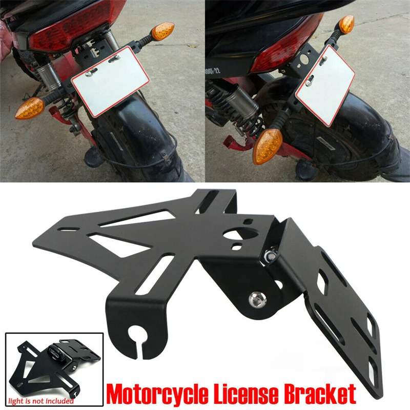 Motorcycle License Plate Mount Bracket Tail Rear light Bracket Holder