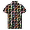 2024 Retro Music Tape Record 3D Print Shirt Summer Hawaiian Shirts Men Y2k Tops Street Lapel Aloha Blouse Button Short Sleeves 3