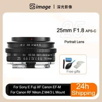 SGimage 25mm F1.8 APS-C Prime Camera Lens For Sony E /Fujifilm/Canon EOS-M Mout Micro 4/3 L Nikon Z Canon R Mount Camera 1