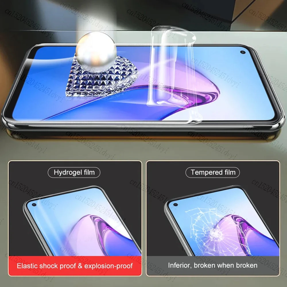 5 Stück für Oppo Reno 10 9 8 7 6 Pro Plus Lite Z T SE 5G Displayschutzfolien Klare Hydrogelfolie für Oppo Reno 10Pro+ 9Pro 8T 8Z 5g – Detail 3