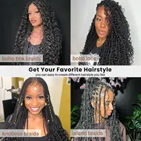 Tressage en vrac cheveux humains vague profonde couleur non transformée sans trame Boho tresses cheveux humains Extensions en vrac brésilien Remy cheveux 6