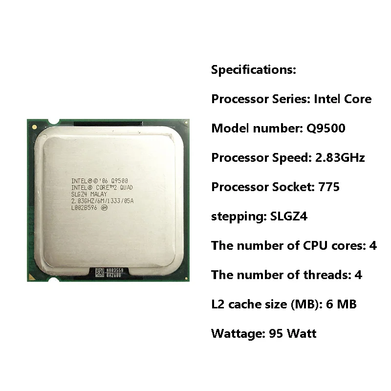 Процессор intel core 2 quad q9500. Процессор intel core 2 quad q9500