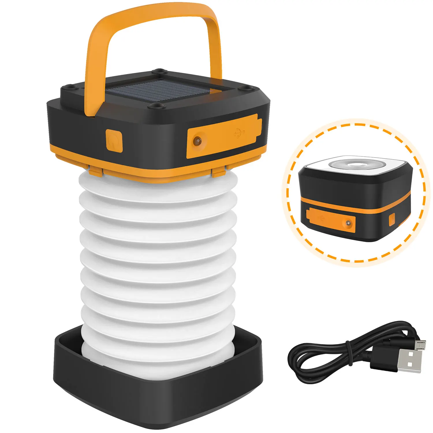 

AKIMID складная солнечная уличная USB зарядка портативная лампа для сада, водонепроницаемый датчик палатки, для дома, Новинка