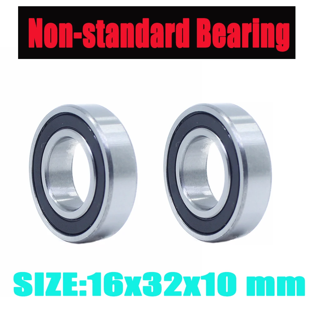 Produktbild von WEMOBI 163210-2RS Kugellager 16x32x10mm – 4 Stück, Doppelt Abgedichtet, Chromstahl, Für Fahrrad & Mehr