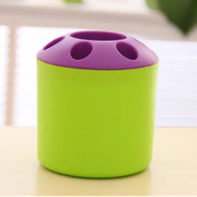 2pcs Creative Home Toothbrush Holder Multi-purpose Plastic Toothbrush Storage Tube Daily Necessities
