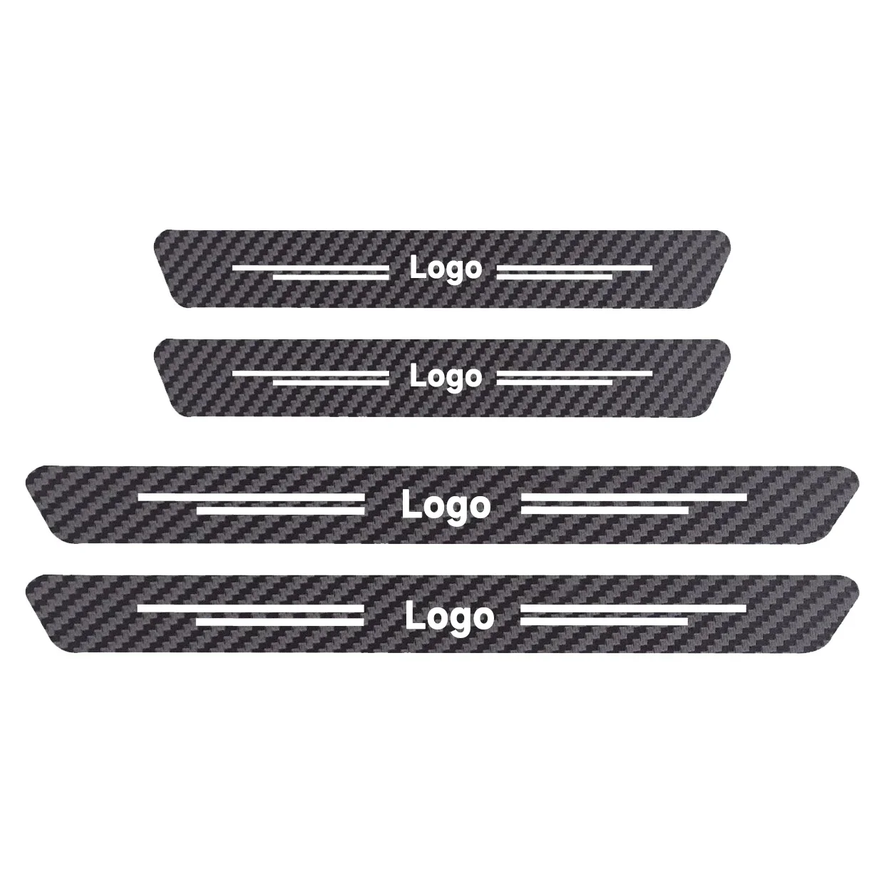 thumbnail image 1 of 4 pegatinas de fibra de carbono para umbral de puerta de coche, accesorios para Dacia Bigster Duster Logan Sandero Dokker Lodgy Jogger, 1 of 5
