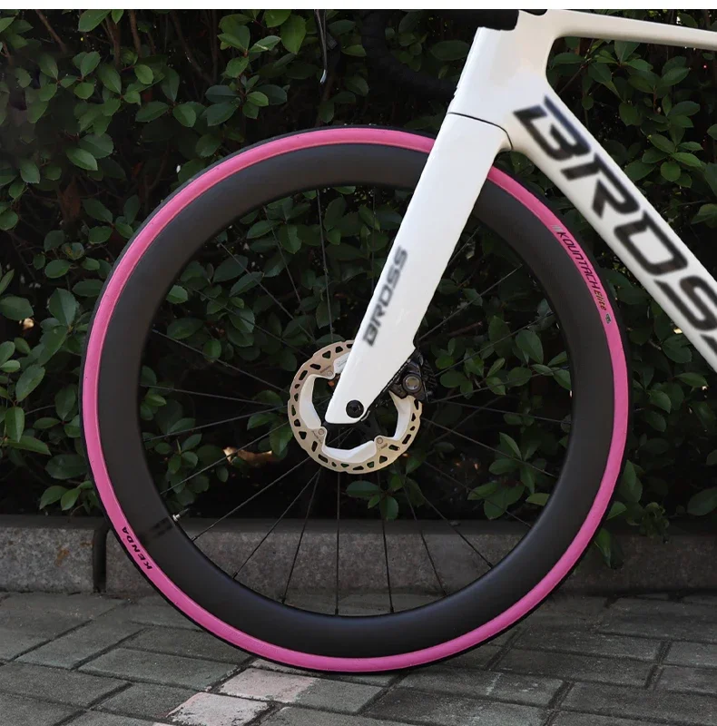 Kenda K1092 700x28C Rennradreifen – Kountach Elite Faltreifen, ultraleicht, rutschfest, pannensicher, Pink – Detail 9