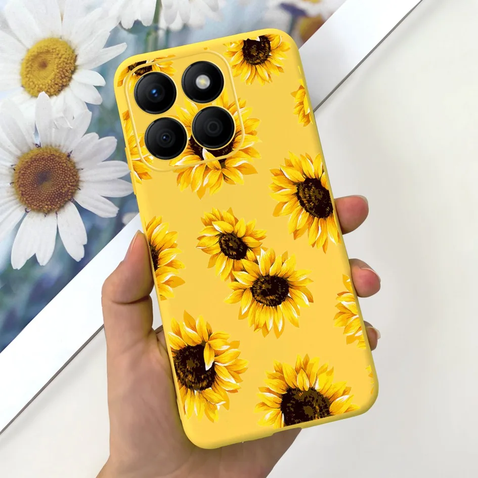 Lovely Heart and Floral Painted Soft Bumper Case