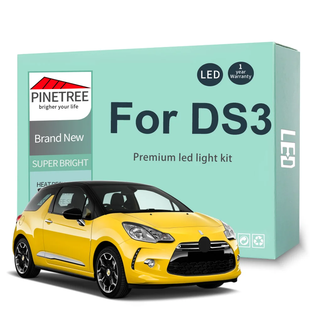 16Pcs-Led-Interior-Light-Kit-For-Citroen-DS3-2009-2015-LED-Bulbs-LED ...