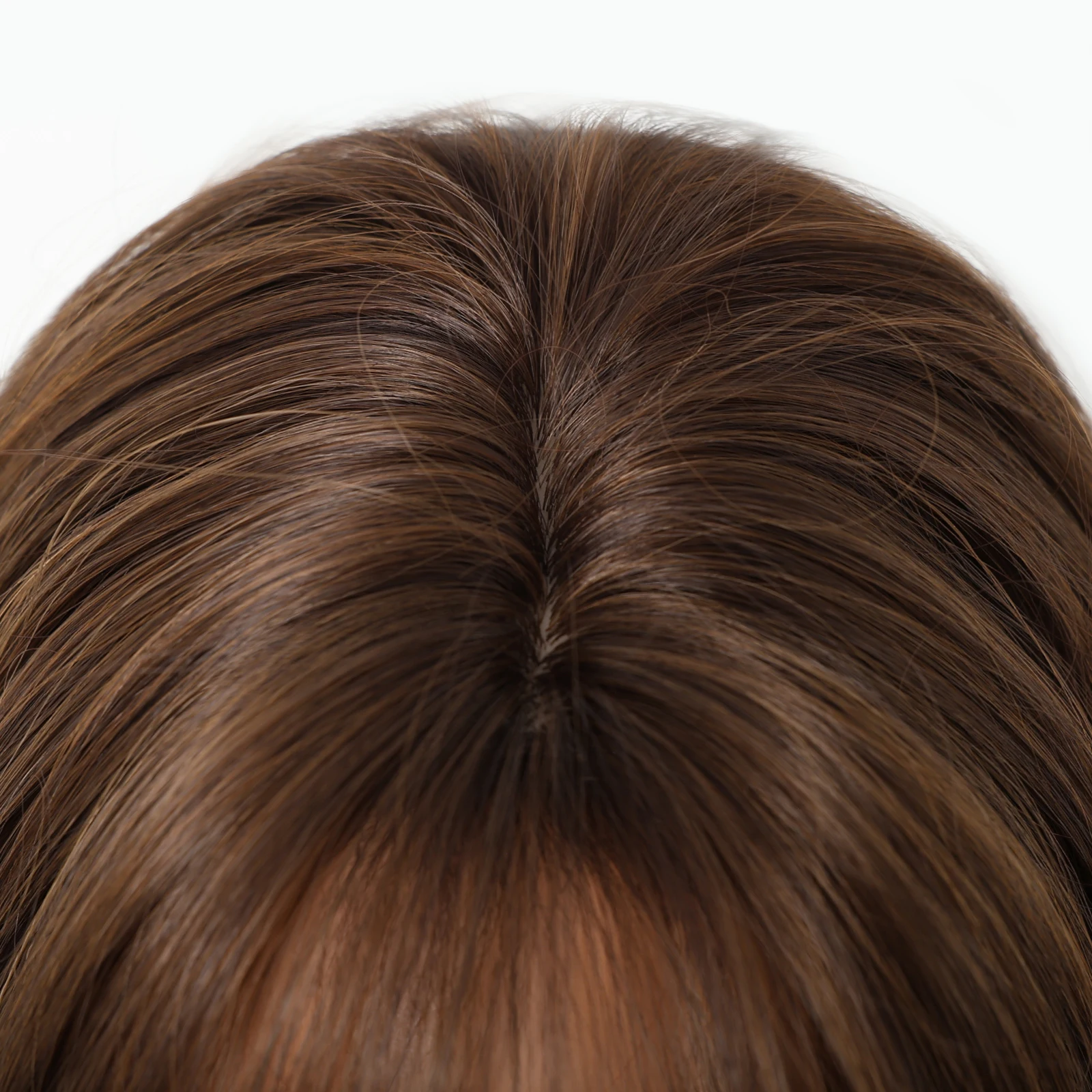 ヘンリー・マルグ ブラウン 合成ウィッグ 前髪付き ミディアムヘア