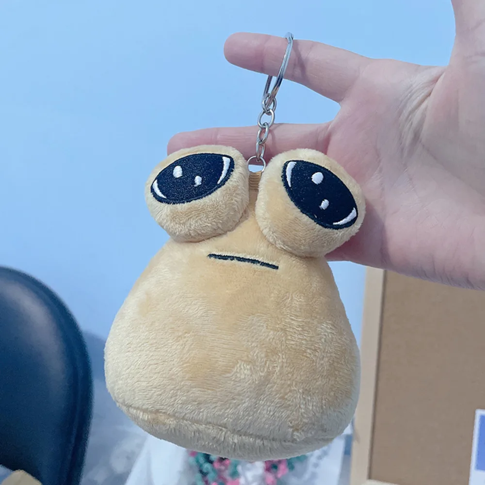 

10cm Game My Pet Alien Pou Plush Keychain Furdiburb Emotion Alien Plushie Stuffed Animal Pou Doll For Kids Birthday Gift