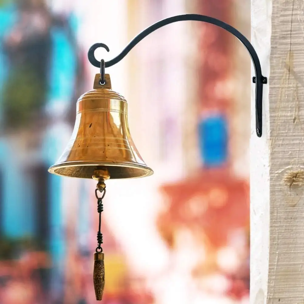 16 Inch Solid Thickened Outdoor Hanging Bracket Suitable for Birdhouse Plant Hook Flower Basket Iron Wall Forging 4