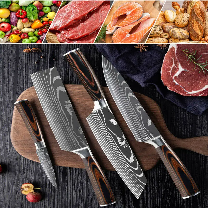 Cuchillo de deshuesar de acero inoxidable, cuchillos japoneses para  pescado, cuchilla para carne hecha a mano, herramienta para cortar carne,  frutas y verduras - AliExpress