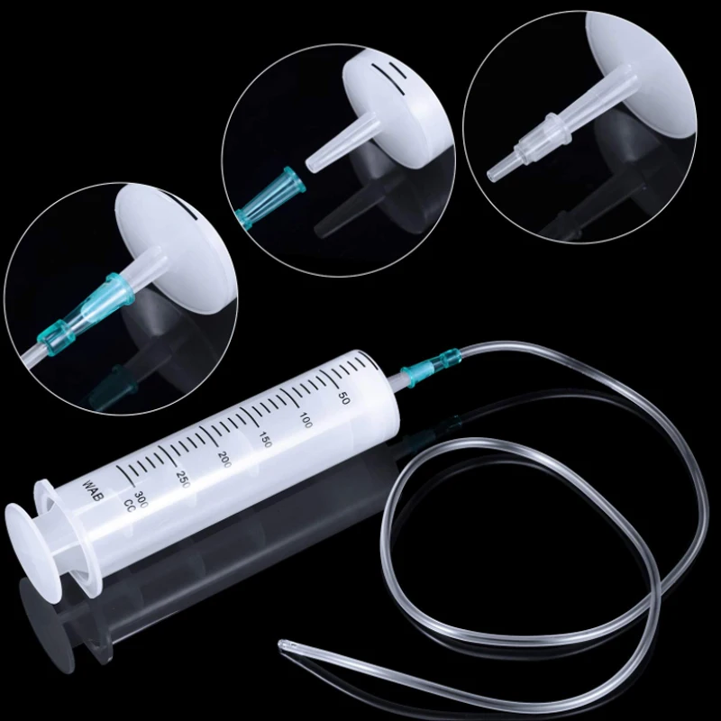 1 pcs 150ml/200ml/300ml Measuring Syringe &Silicone tube Reusable Hydroponics Nutrient Measuring