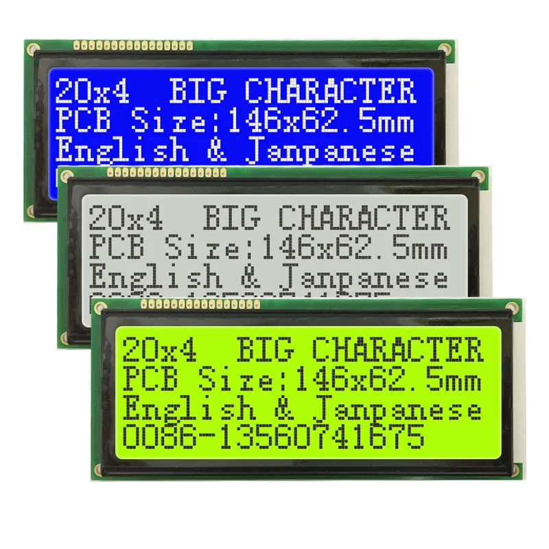 Large Big Size 20x4 2004 LCD Display Module I2C JHD2004C JHD762M5 ...