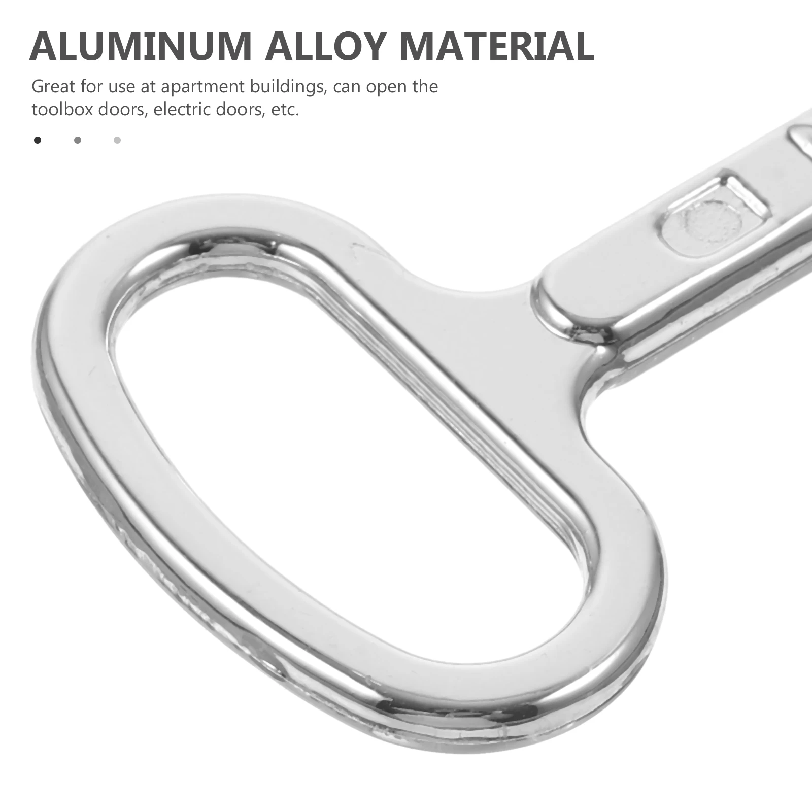 2 Chiavi Universali Per Armadietti Gas E Luce – Acciaio Inox – Chiave Triangolare Per Contatori - 2