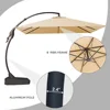 10x10 FT Patio Offset Umbrella Large Square Aluminum Cantilever Umbrella Base Included for Deck Porch 4