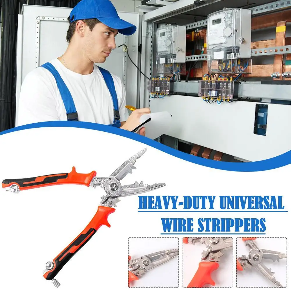 

New hand tool Multifunct Wire Stripper Heavy Duty Universal Pliers Wire Stripper Cable Cutter Terminal Crimping Hand Tool