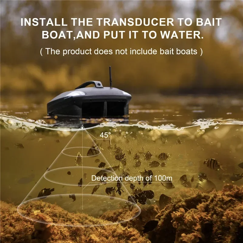 Remote control bait boat fish finder fishing accessories LUCKY FF918-CWL remote control bait boat 3.5" LCD operating range 300m depth range 100M wireless