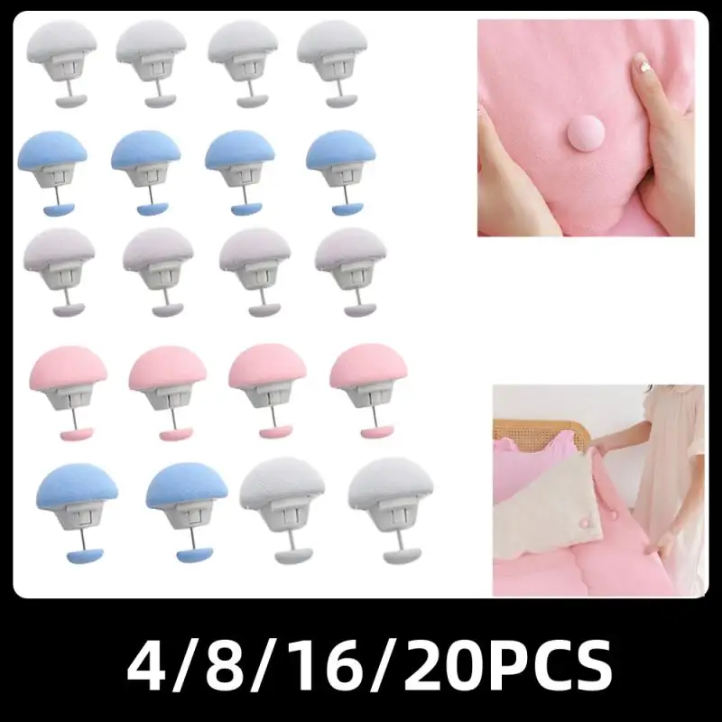 

16/20Pcs BedSheet Quilt Clip Anti-Slip Blanket Buckles Duvet Cover Fastener Clip One Key To Unlock Quilt Holder Fixator Grippers