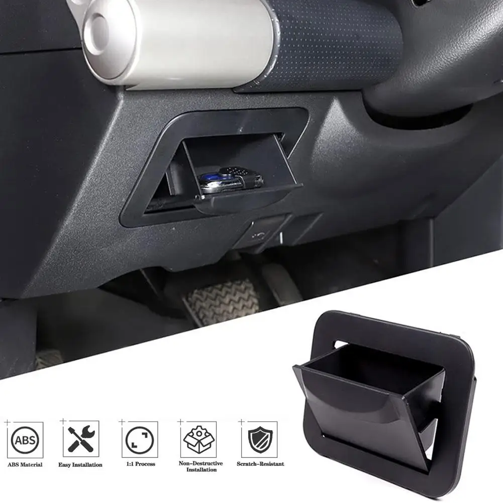Toyota FJ Cruiser 2007-2021 용 퓨즈 보관함 내부 다기능 동전 컨테이너 보관 대시 트레이 자동차 액세서리