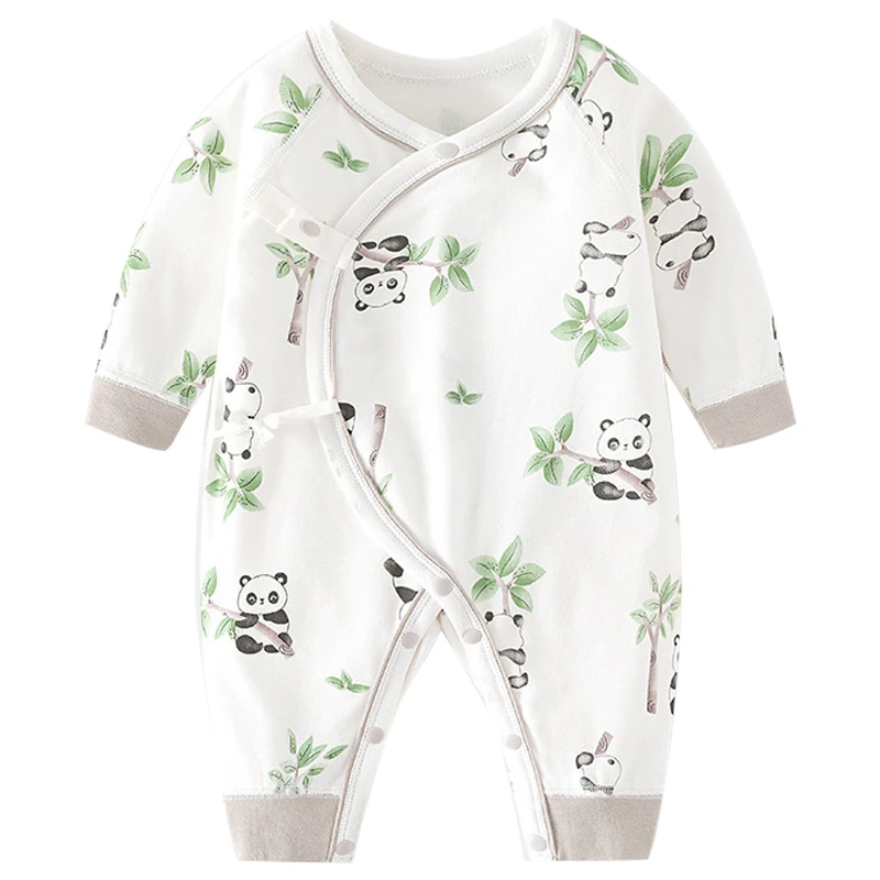 

Spring Fall Baby Costume Boy Newborn Girl Jumpsuit Korean Cartoon Cute Print Cotton Long Sleeve Romper Toddler Clothes BC1377