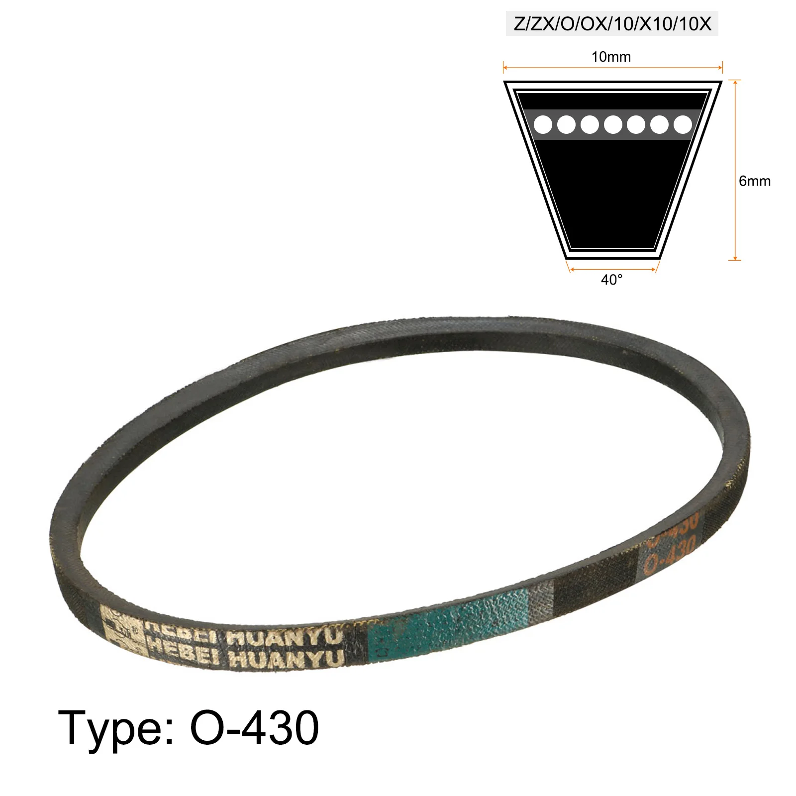 Uxcell 10x6mm Inner Girth 475mm 750mm 650mm 428mm 500mm Rubber Transmission Belt Washing Machine Drive V Belt Replacement 5Sizes rubber belt transmission drive belt