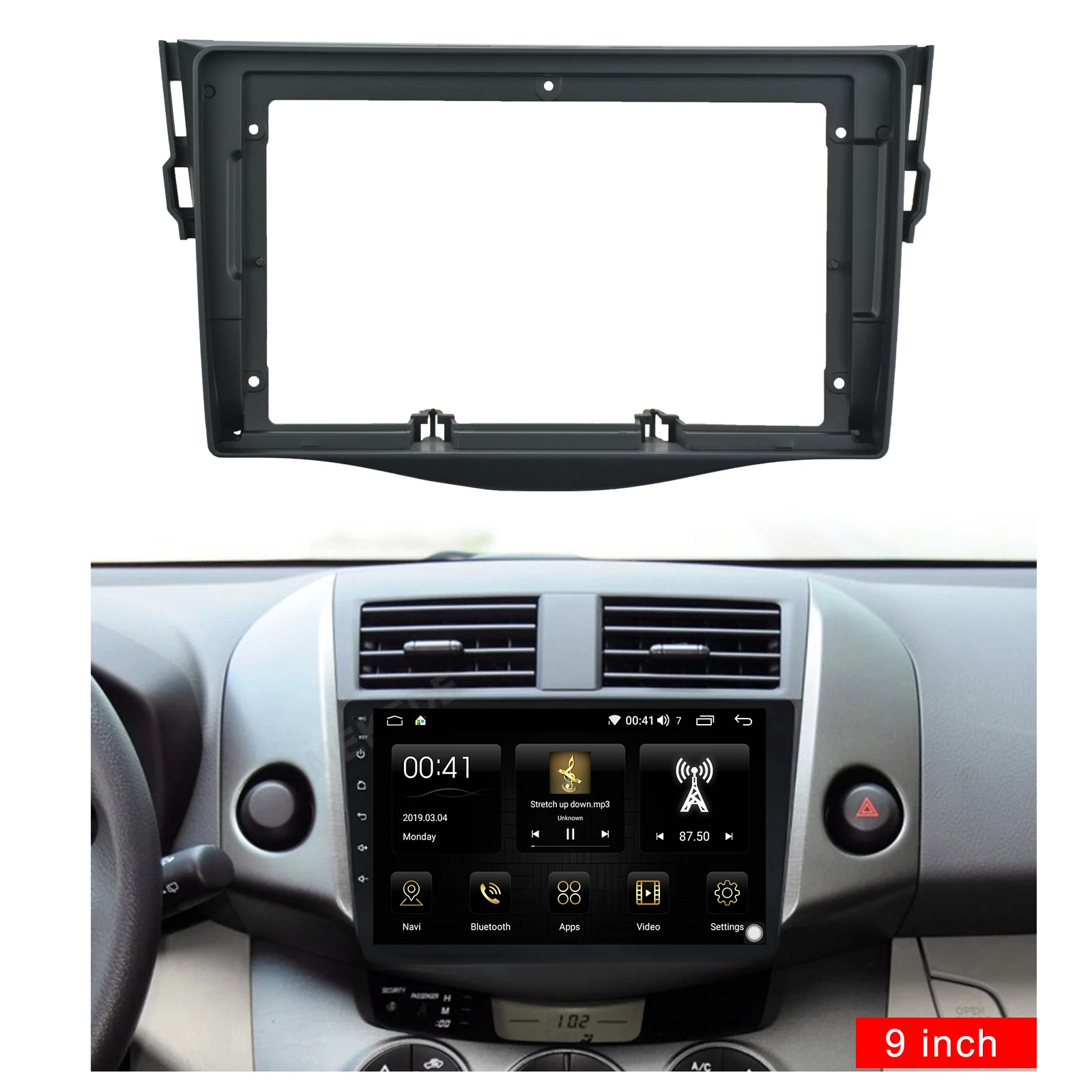 TOYOTA RAV4 2007-2012  9 ġ ڵ  Dvd  ŰƮ,    г δ Ʈ ġ