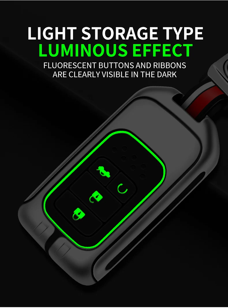 Portachiavi con copertura a distanza per auto in metallo Shell Fob per Honda CR-V CRV Accord Odyssey Civic XRV Vezel Jade Crider Fit Holder accessori - S3e7f0fe40c9046a79fea8eb05930d6c1h