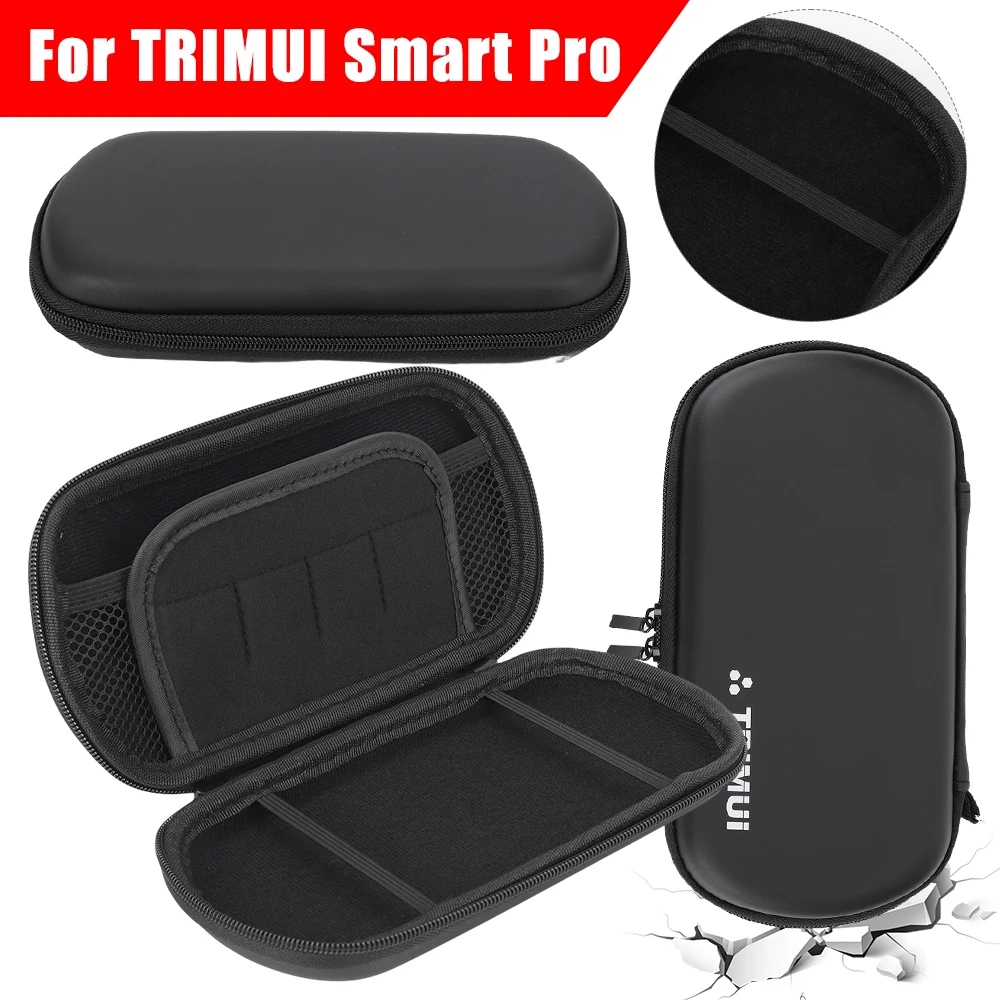 Hard EVA Carrying Case with Tempered Glass Film (Optional) Waterproof Travel Protective Case for Trimui Smart Pro Game Console
