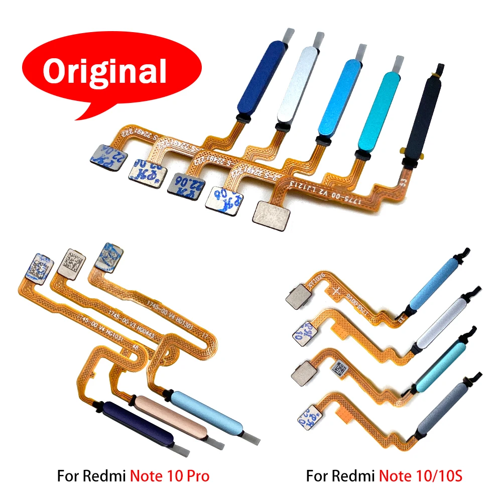 

20Pcs/lots Original Home Button Fingerprint Menu Return Key Sensor Flex Cable For Xiaomi Redmi Note 10 Pro / Note 10s/10