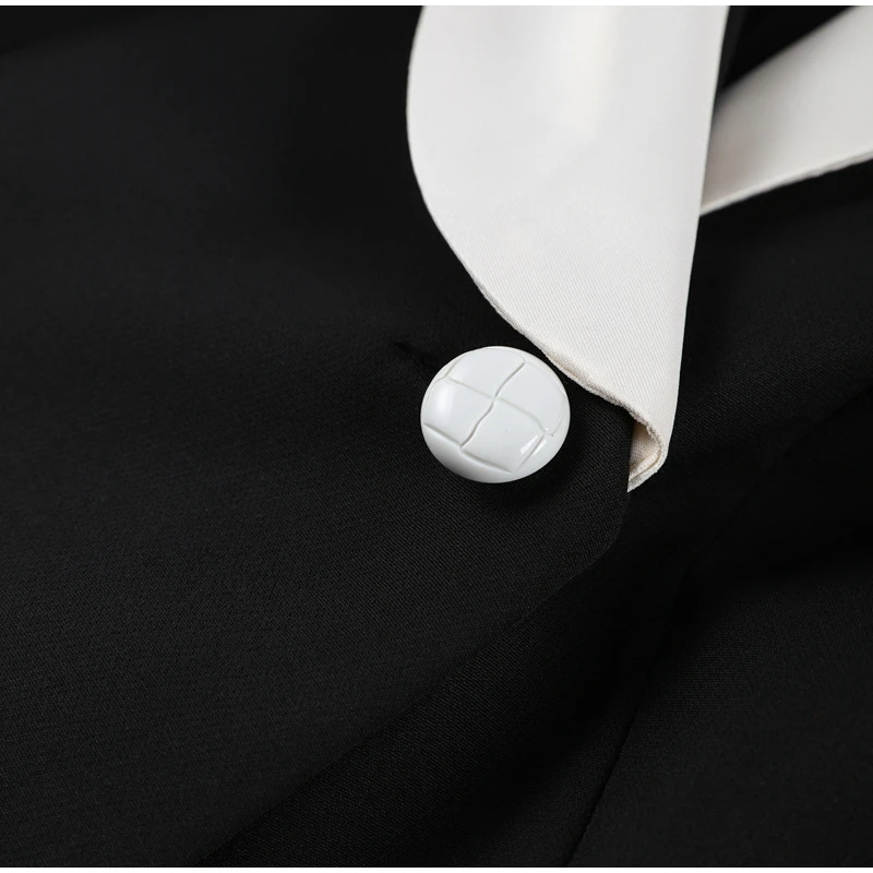 Elegantes Blumenmuster-Rock-Set für Damen: Schicker Puffärmel-Blazer und Bubble-Minirock-Anzug – Frühjahr 2026, Alltags-Freizeitoutfit für die Dame – Detail 9