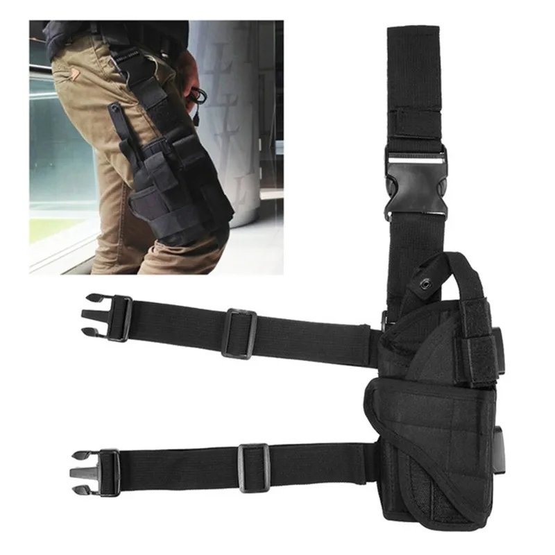 Description Picture 4 of itemUniversal Left Right Hand Gun Holster Tornado Drop Leg Thigh Holsters Hunting Airsoft Glock Handgun Holder Bag NEW