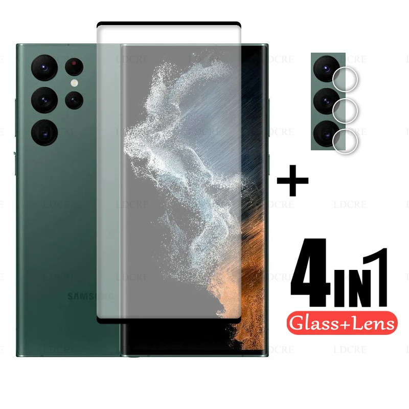 Vetro Protettivo Per Schermo A Copertura Totale 3D Per Samsung Galaxy S22 Ultra Glass Per Galaxy S22 Ultra Camera Lens Per Galaxy S22 Ultra