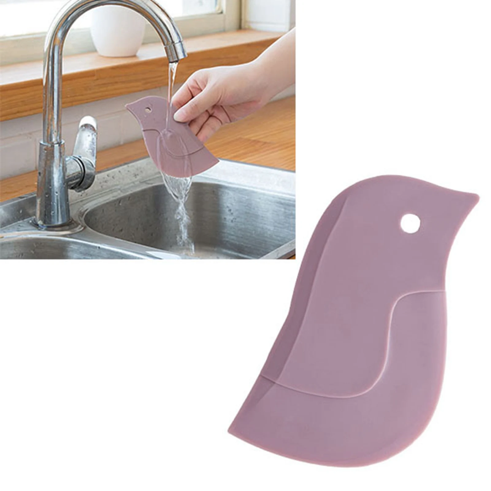 Kitchen Scraper Kitchen Tool Penguin Shaped Scraper Kitchen Dish Pot Plate Oil Scraper Multipurpose Soft Squeegee Tool Penguin Shaped