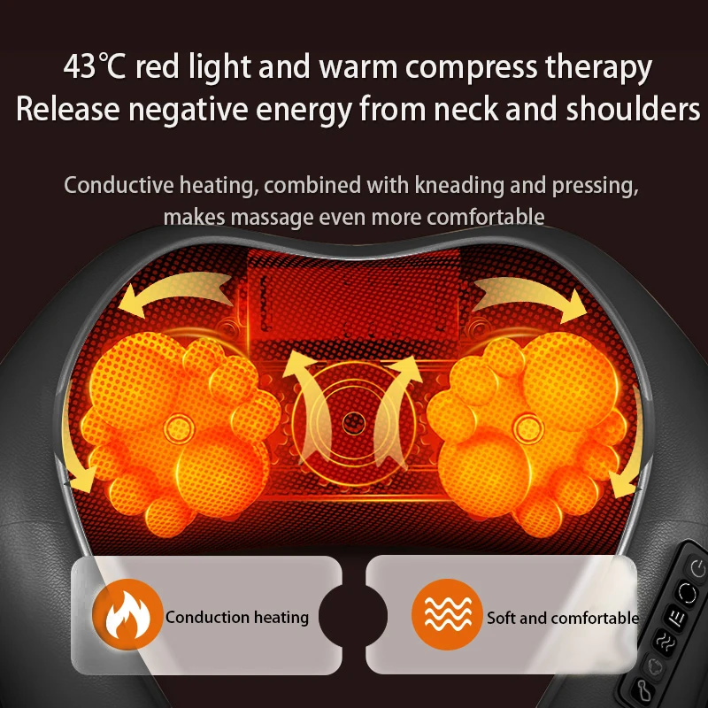 Cervical Electric Blanket Shoulder Neck Back Massage Device Facial 26w Metub Massage Vacuum Cups Scalp Massager Machine neck and shoulder massager