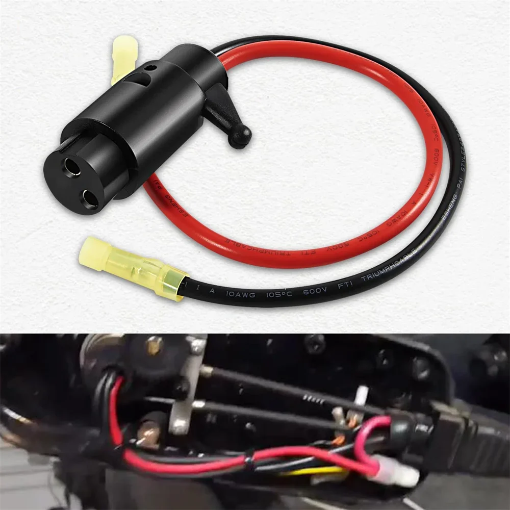 Connettore Maschio Della Spina Del Motore Da Traina 14365-6 Per Mulinelli Da Pesca Elettrici Spina Elettrica A Connessione Rapida Per Barca 12V 8 Gaug