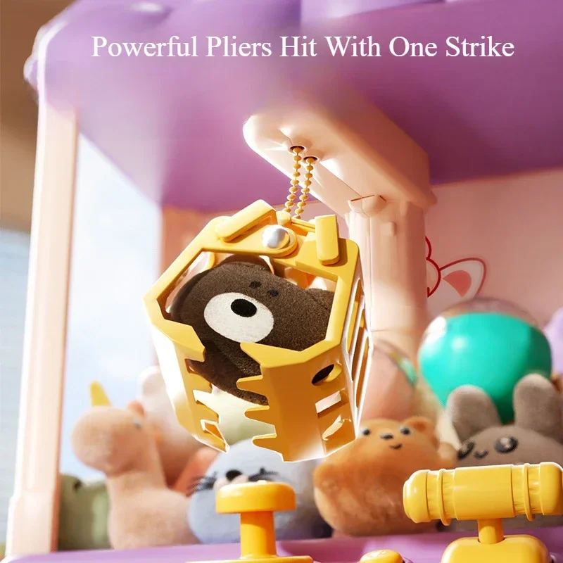 Children's Ball Catching Machine Mini Claw Machine Household Small Coin Operated Game Machine Parent Child Puzzle Toys Boy Gift 3