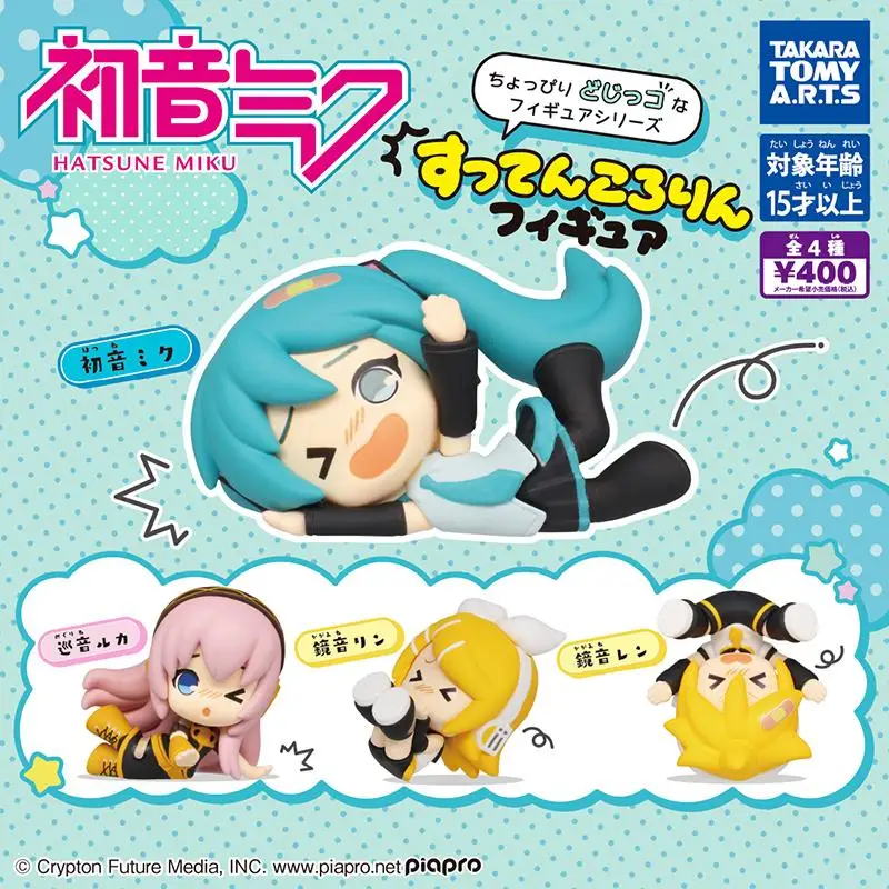 

4 шт./набор, экшн-фигурки TAKARA TOMY Hatsune Miku: борьба и падение