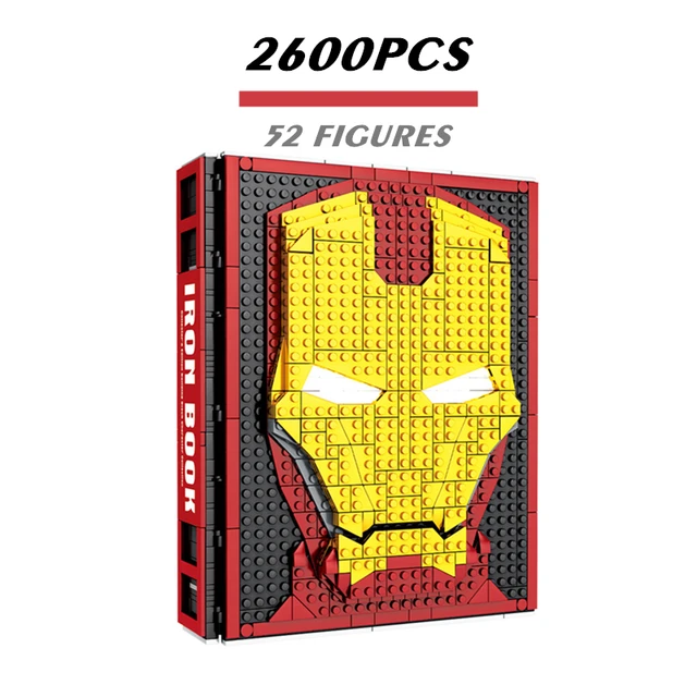 Marvel Avengers 52 Figures Ironman Spiderman Hero Figures iron man Collection Display Book Building Block Bricks Toy Gift Kid 2