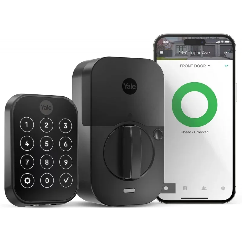 

Assure lock 2 with Wi-Fi; key-free touchscreen for keyless entry and remote access-Black-YRD450-WF1-BSP