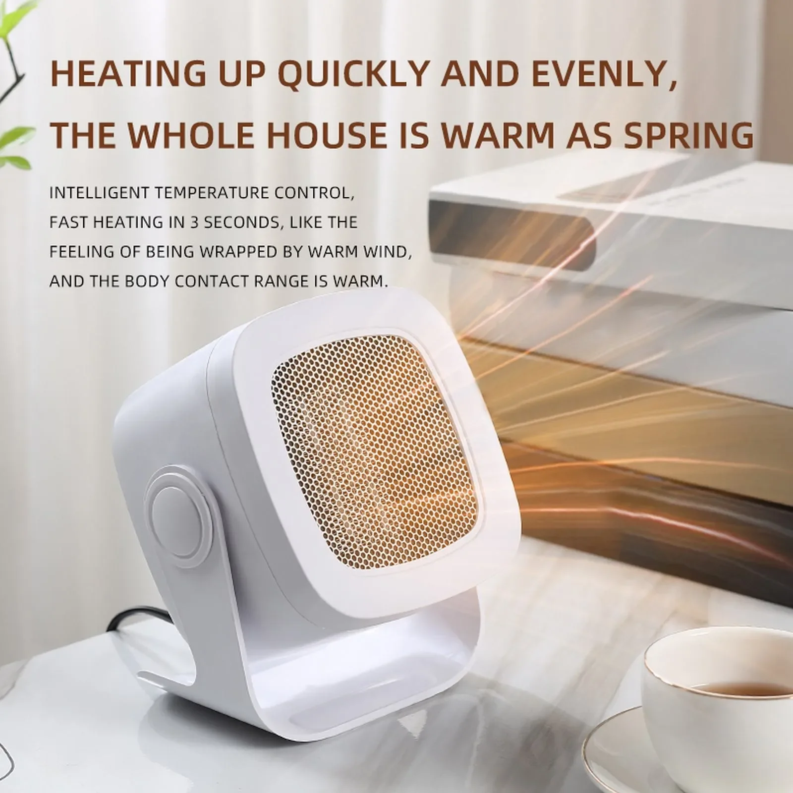 

For Battery Wireless Electric Desktop Space Operated Heater Tent Portable Fast Home Camping Heating