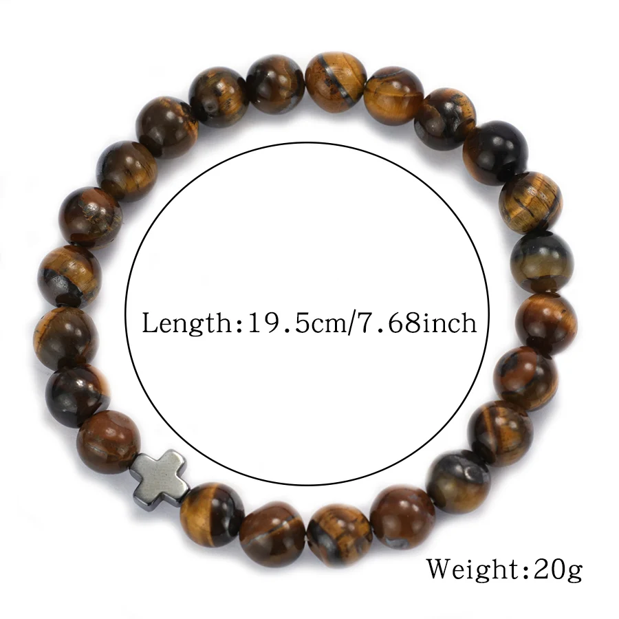 Natural Stone Meditation Bracelet For Men