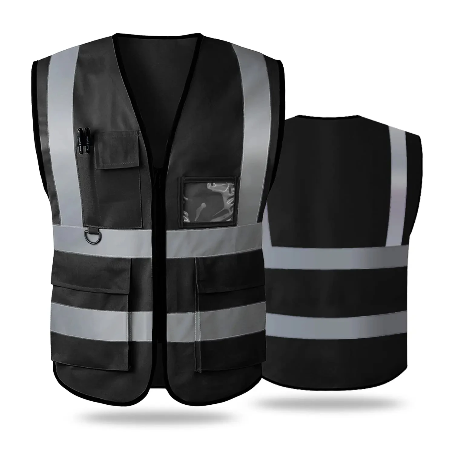 High Visibility Security Working Reflective Vest Personalized Construction Traffic Outdoor Cycling Wear Reflective Safety Vest