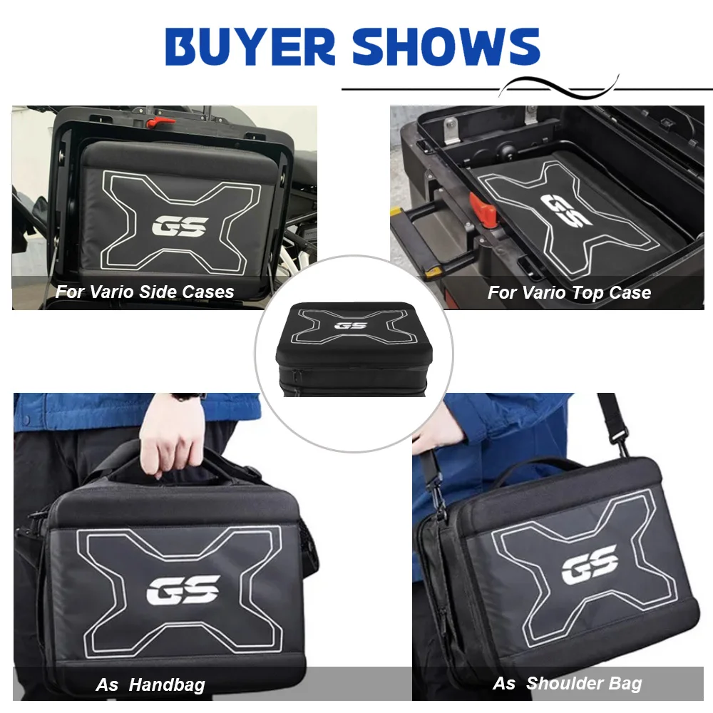 Motorcycle Vario Case Inner Bags For BMW R1250GS Adventure 2023 R1200GS LC ADV F750GS F850GS Tailbag Saddlebags With Storage Net