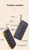 200000mAh Solar Power Bank Portable Large Capacity Charger Compatible with IOS Android USB-A And USB-C Fast Charging 5