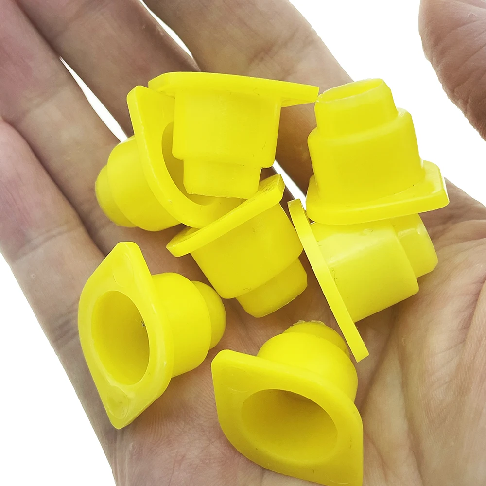 Description Picture 2 of item100PCS Queen Bee Honey Plastic Nicot Rearing Brown Egg Larva Cell Cup Holder Yellow Breeding Raising Beekeeping Tools Supplies