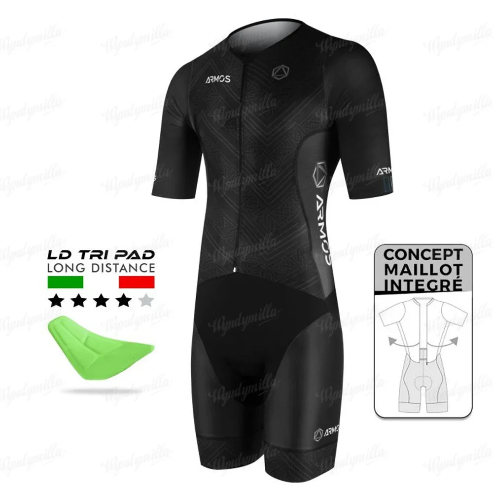 Men's Bike Mtb Triathletes Clothing Running Sports Jumpsuit Inline Skating Lycra Comfort Cycling/running/skating Suit sports jumpsuit