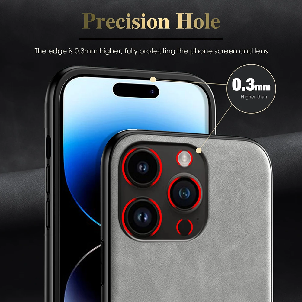 Luxury Genuine Leather Magnetic Phone Case - Premium Cover
